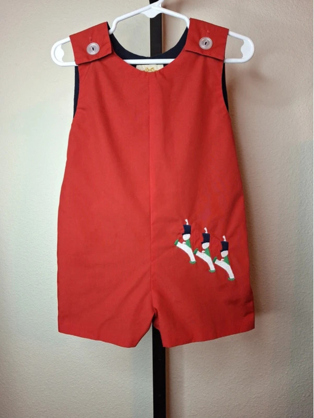 The Beaufort Bonnet Company Boys Red Romper 18-24M